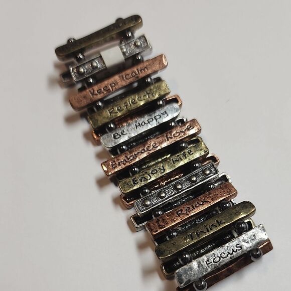 Multicolor Inspirational Stretch Bracelet - Picture 1 of 2